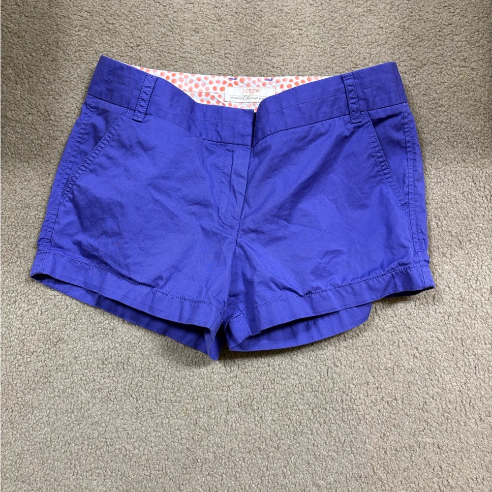 J. Crew Vibrant Purple Women's Broken In Chino Shorts 6